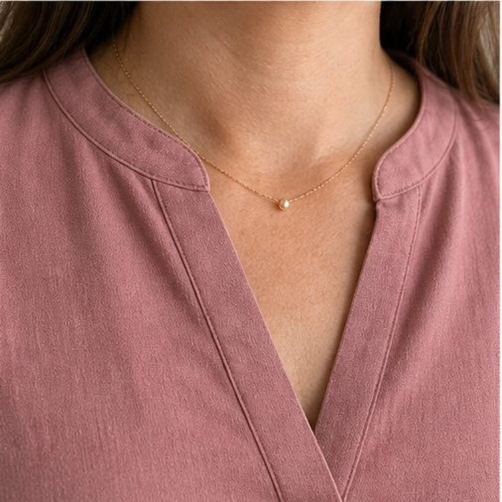 Rust Lace Trim Top - Picture 4 of 6